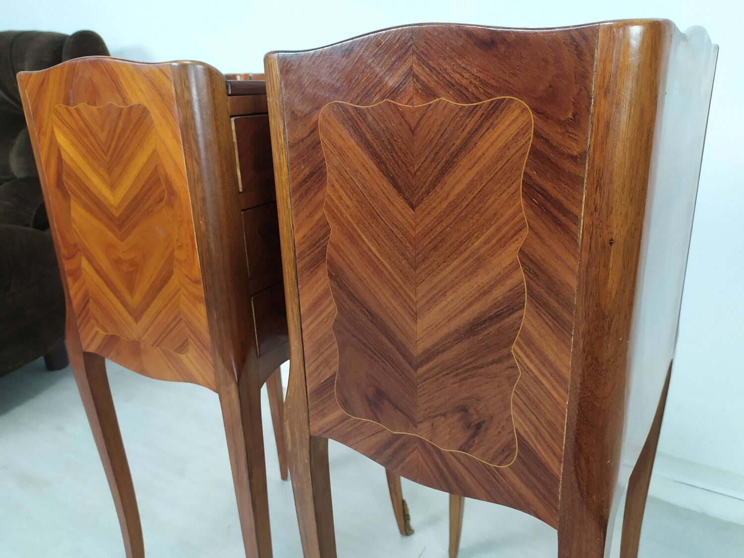 Pair of Louis XV style bedside tables