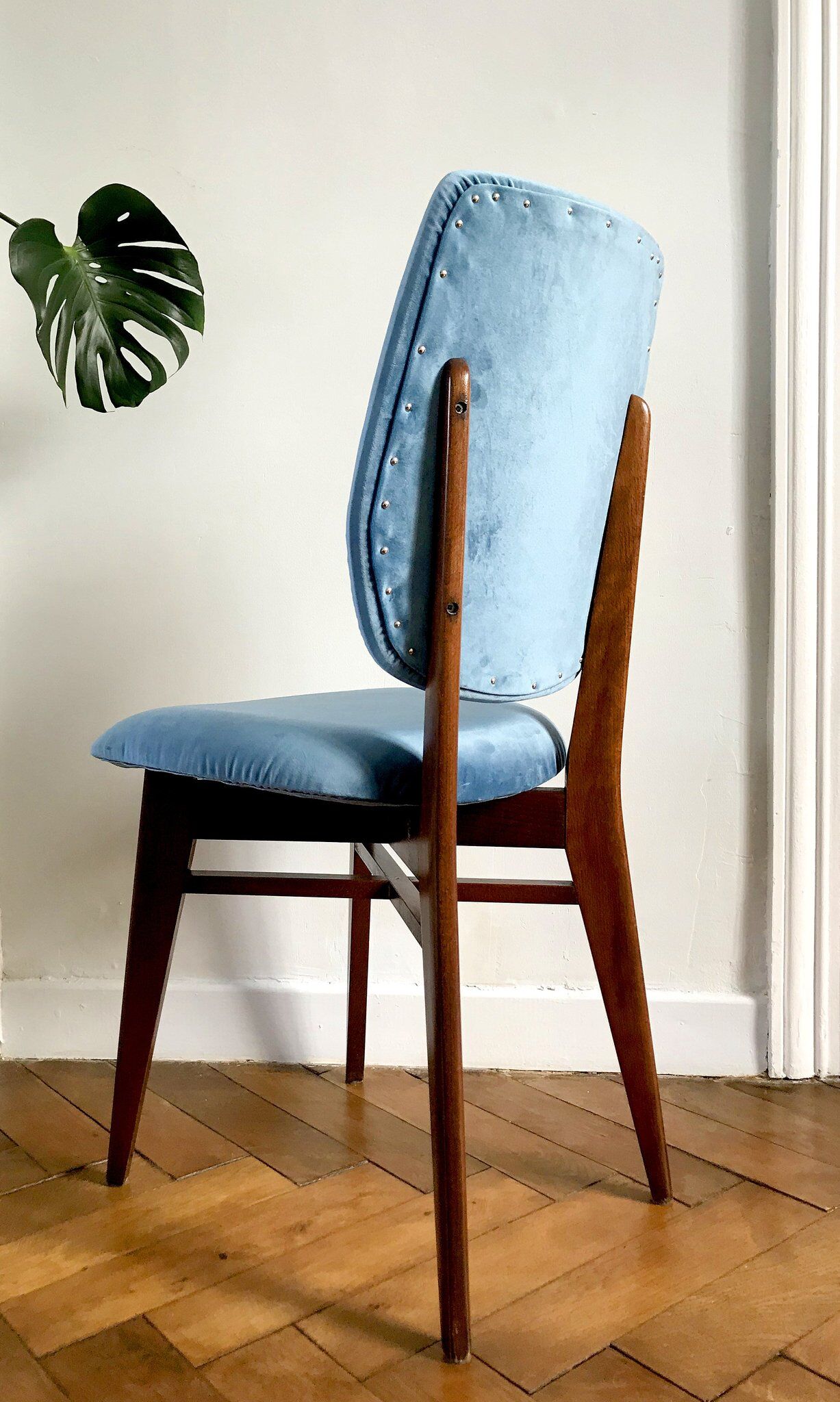 Re-upholstered vintage chair