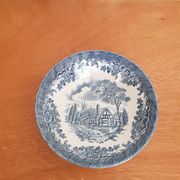 Cup, blue Churchill Staffordshire bowl, English porcelain