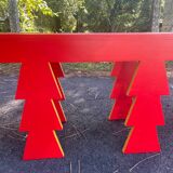Handcrafted wooden bench