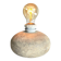Lampe vintage en pierre naturelle