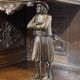 Buffet Breton 2 corps début XXème en châtaignier richement sculpté