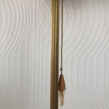 Vintage bronze tripod foot floor lamp