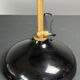 Midcentury Italian scallop mushroom wavy brass desk or table lamp, 1960s