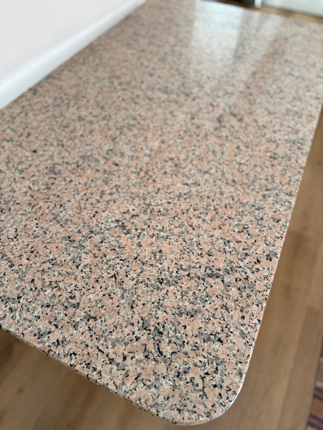 Marble and wrought iron table