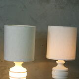 Pair of mid century modern table lamps, 1970's