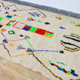 Tapis berbère coloré fait main 266 x 135 cm