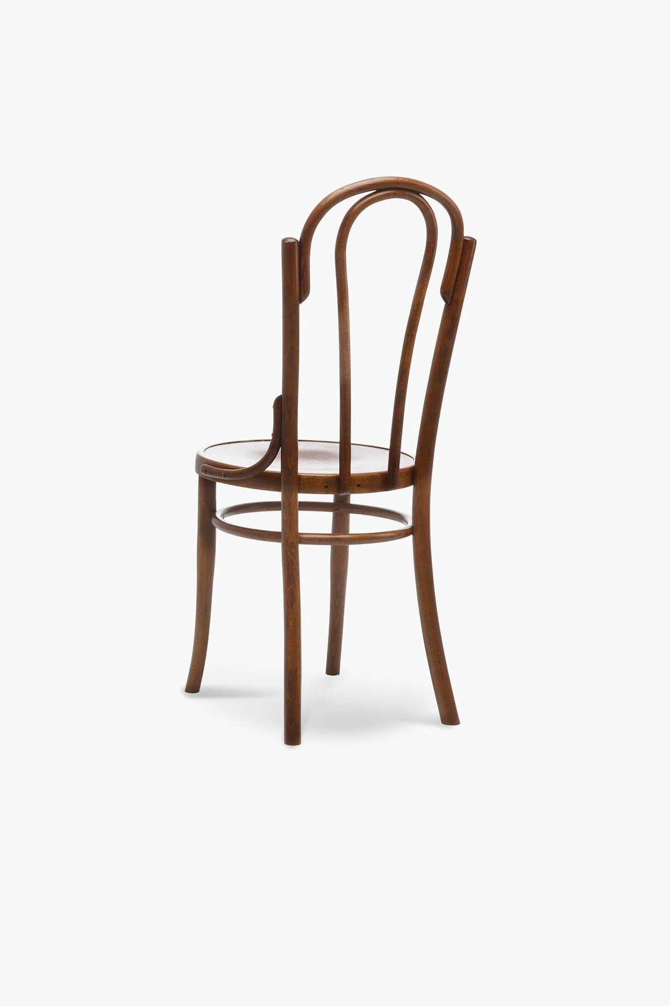 Chaise en bois courbé avec motif floral