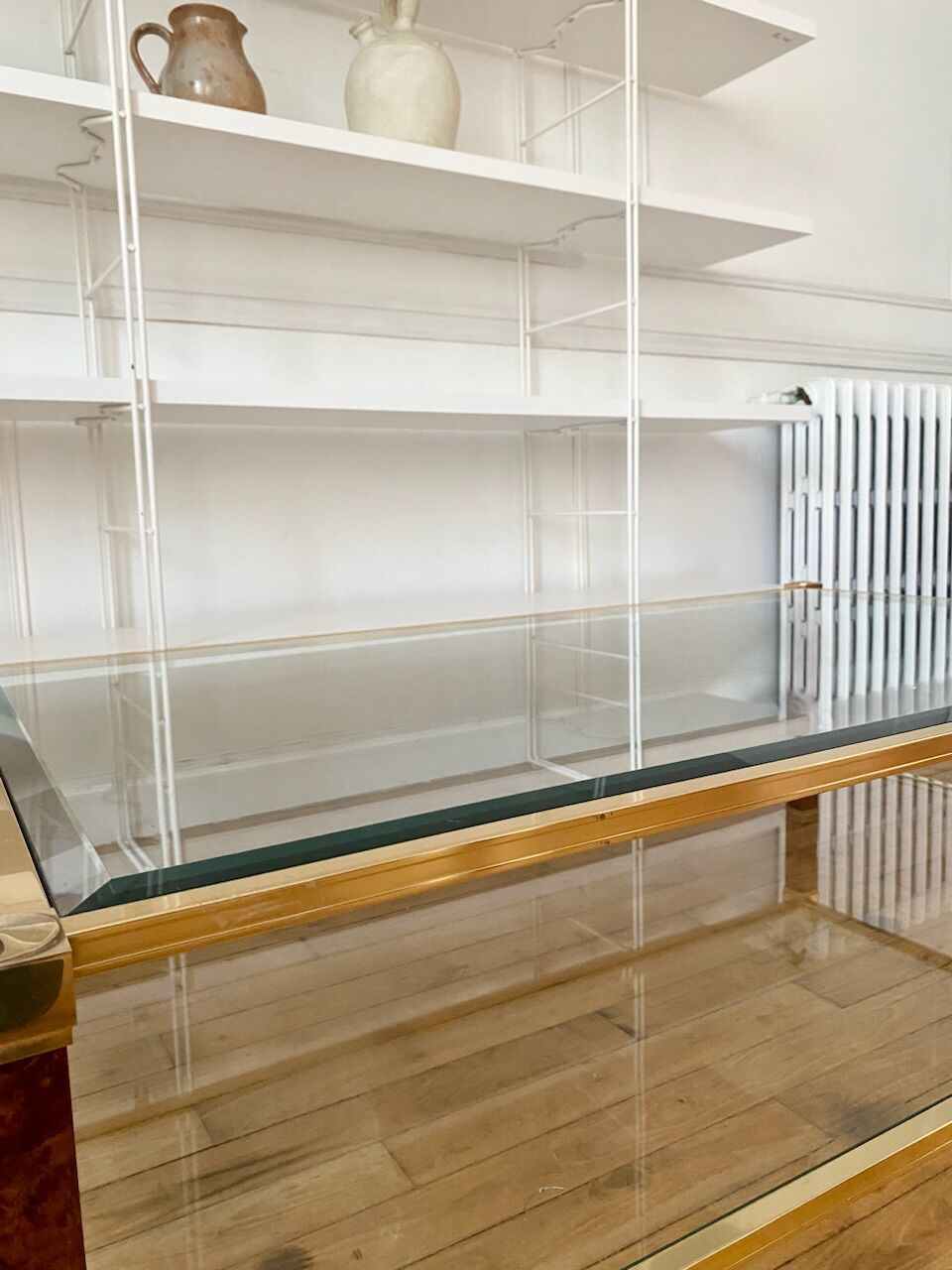 Table basse en verre Pierre Vandel