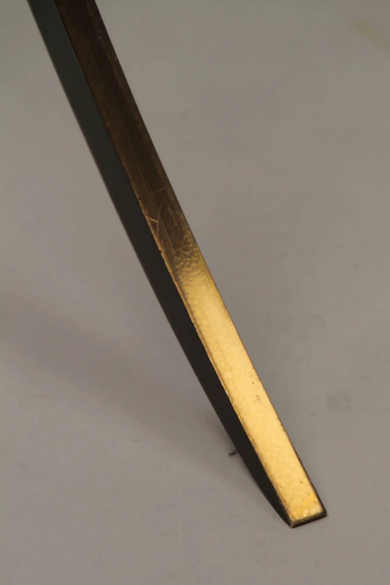 Black and Brass Floor Lamp, Model KT 706 — Konsthantverk Tyringe, Sweden, 1950s