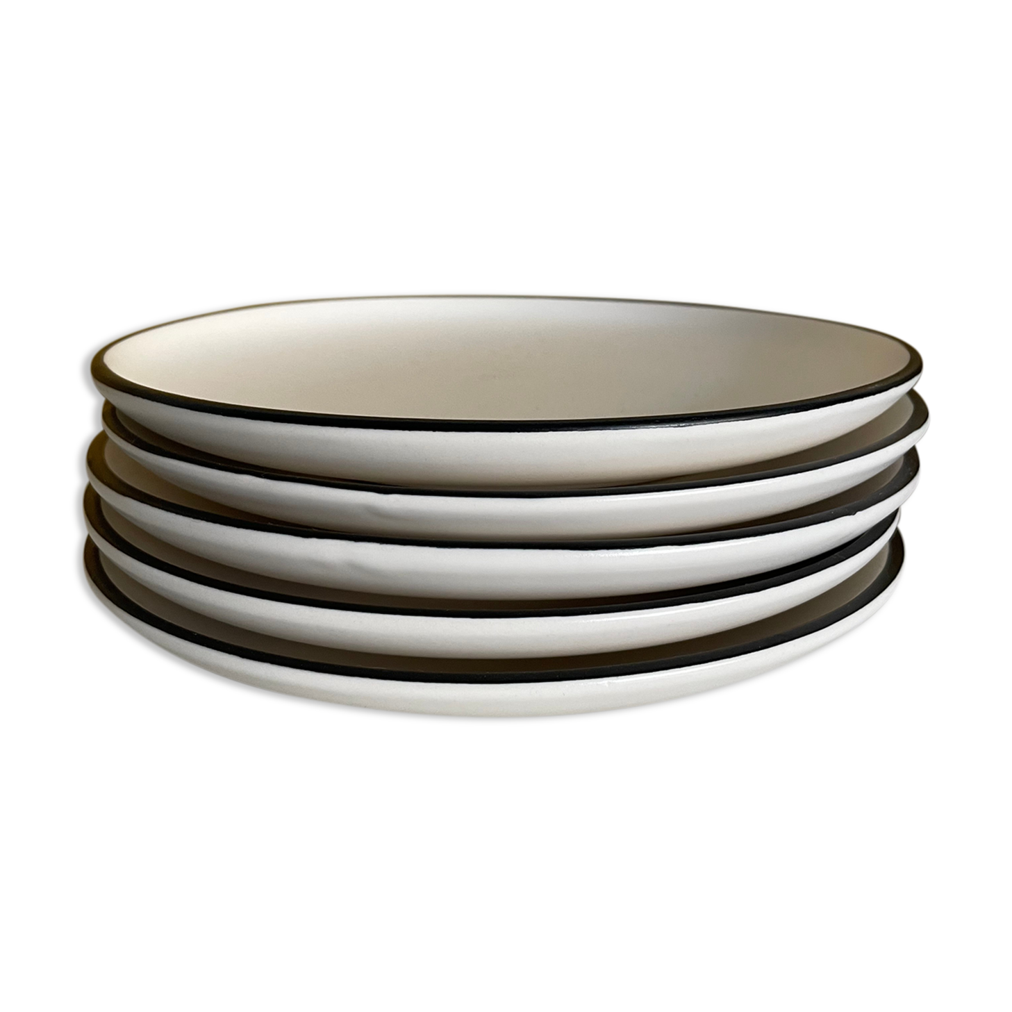 Stoneware dessert plates