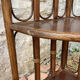 Vintage rattan corner shelf