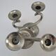 Pair of patinated tin candle holders design metawa holland 70s