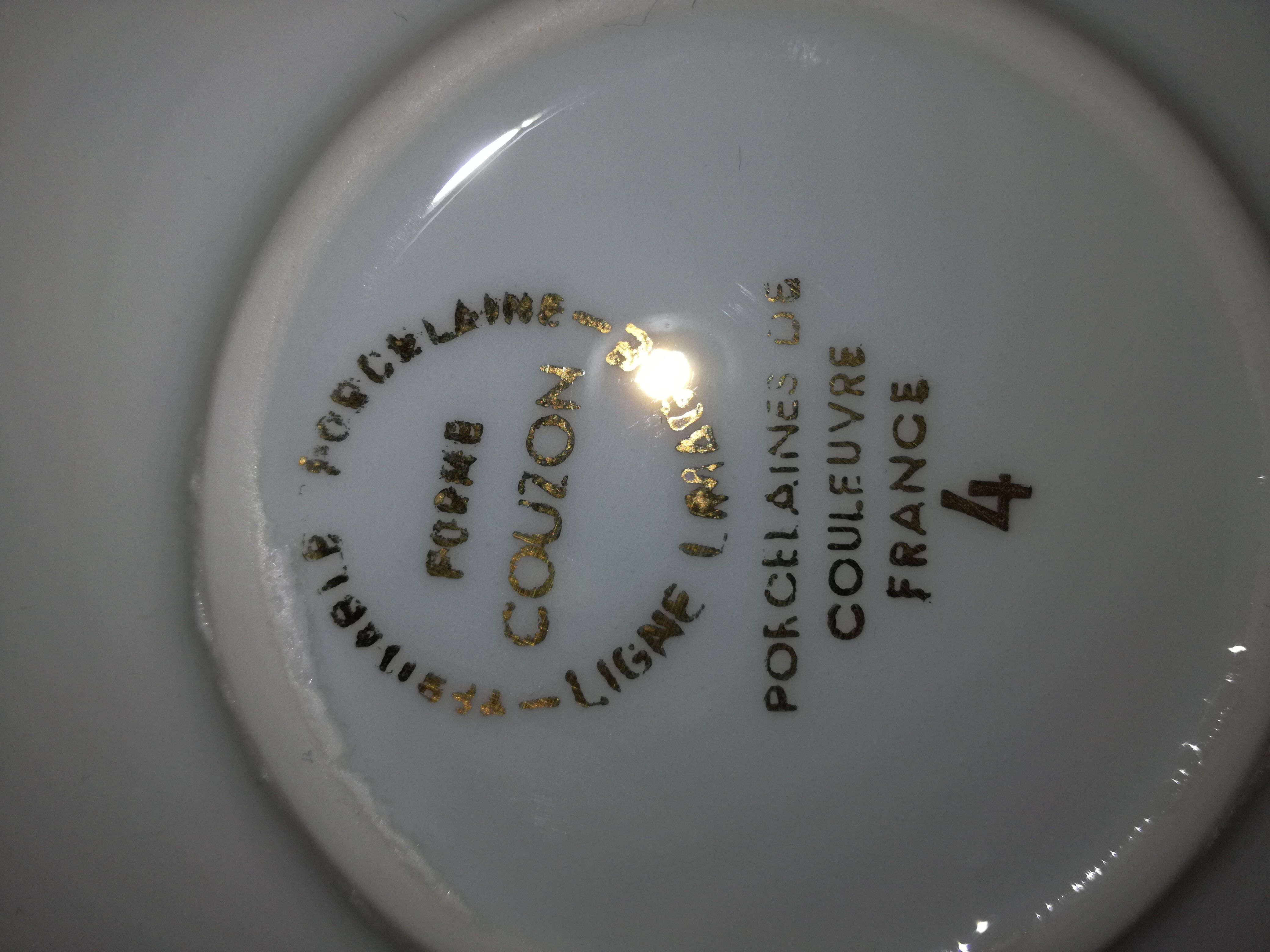 Art deco candy store white porcelain and silver