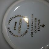 Art deco candy store white porcelain and silver