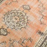 5x9 Peach Orange Antique Vintage Rug 166x263Cm SK 24342