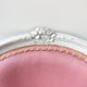 Pink Louis XV style convertible armchair in weathered wood for children