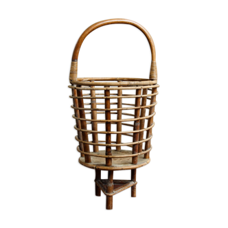 Panier à ouvrage, rotin