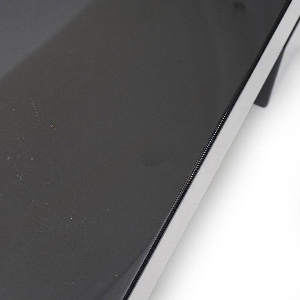 Black lacquered square table, 1970s