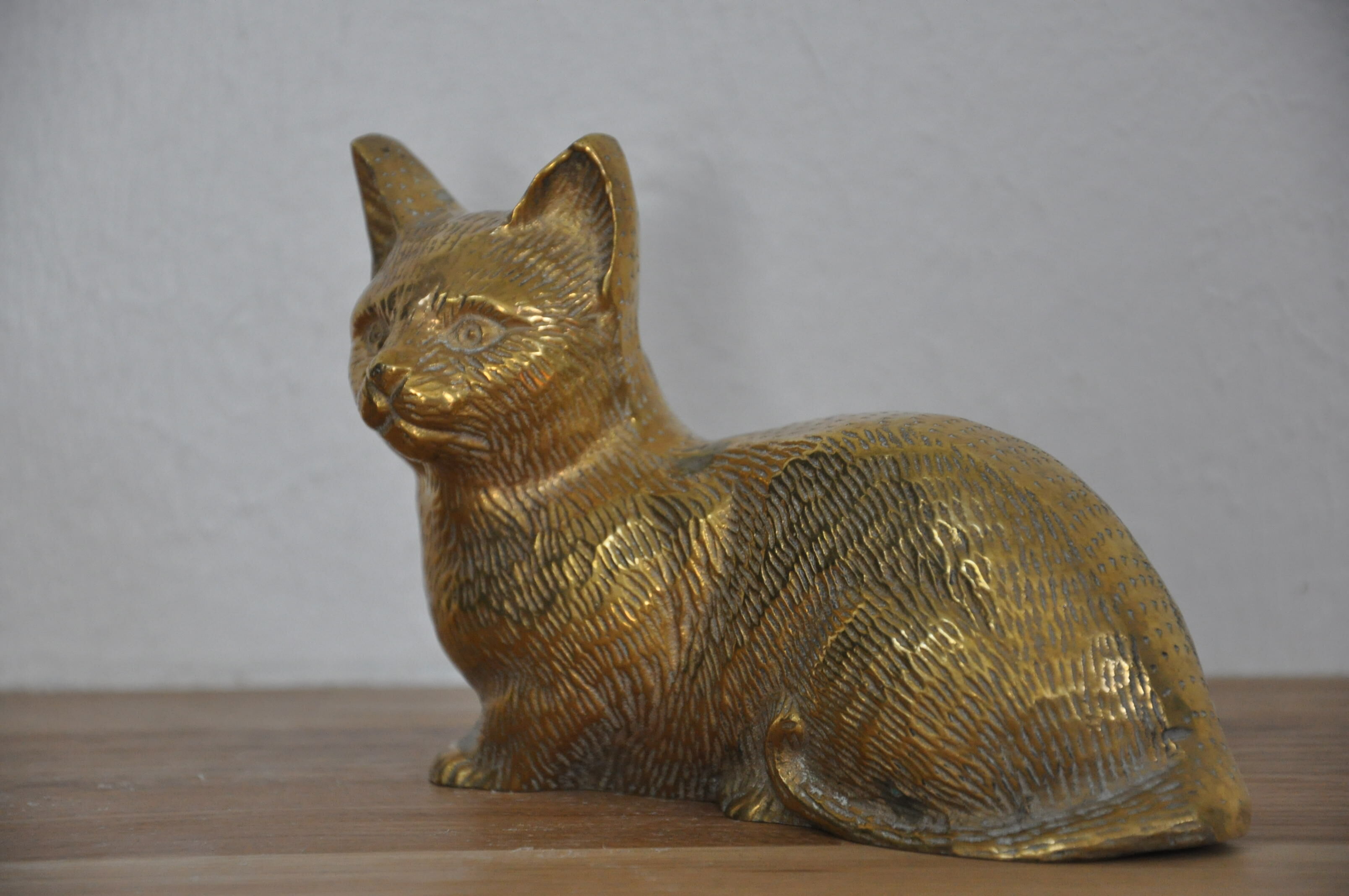 Chat En Laiton Selency