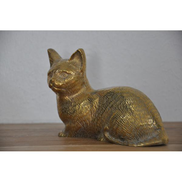 Chat En Laiton Selency Chat En Laiton Selency