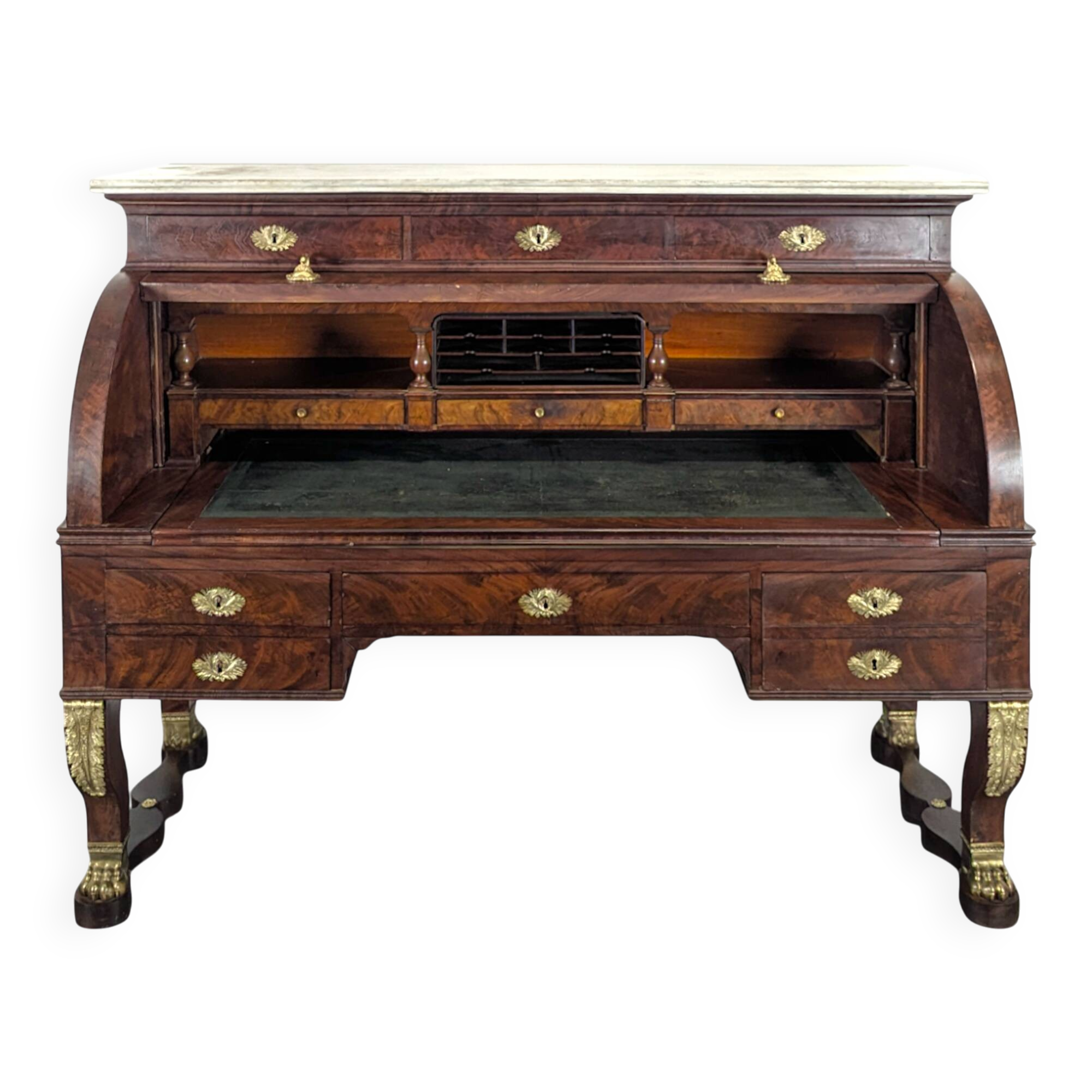 Bureau cylindre d'époque Empire