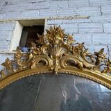 Oval Mirror Louis XV gilded wood
