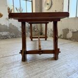Aranjou farmhouse table in blond elm, 1950s