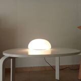 Vintage ceiling light in opaline from the 1960s.