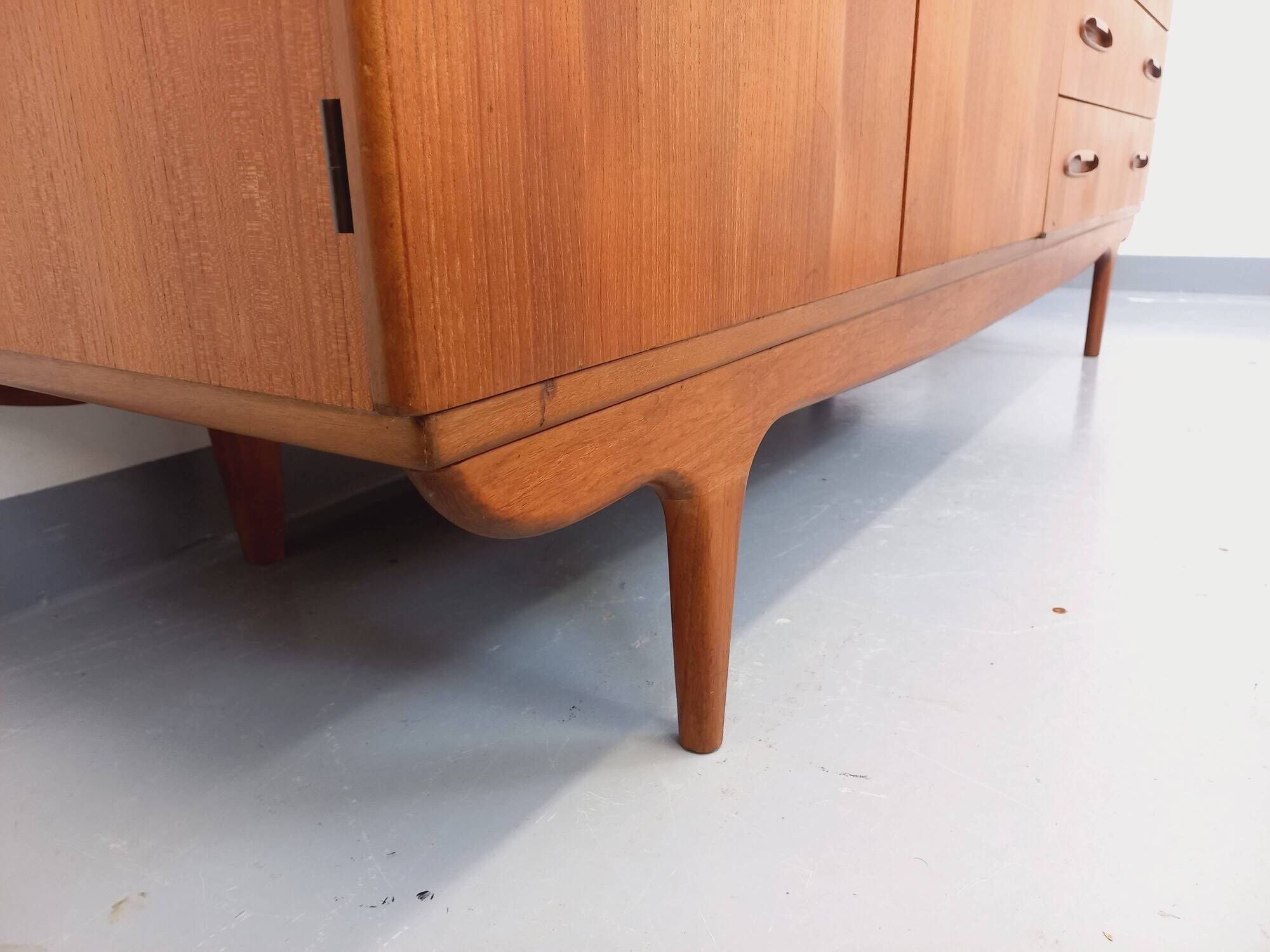 Vintage Scandinavian teak wardrobe from the 1960s.