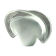 Vetri shell tray in Murano glass (Sommerso technique)