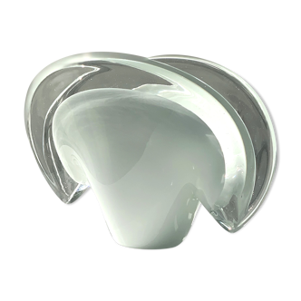 Vetri shell tray in Murano glass (Sommerso technique)