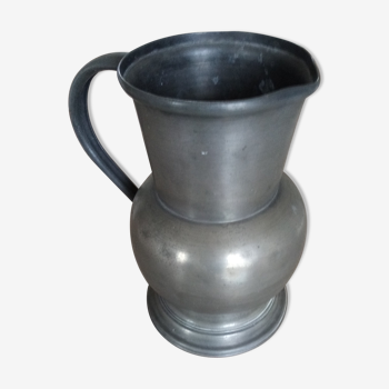 Old tin pitcher