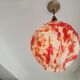 Suspension globe rouge Murano