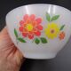 Set of 7 bowls in arcopal -flower décor - vintage around 1970