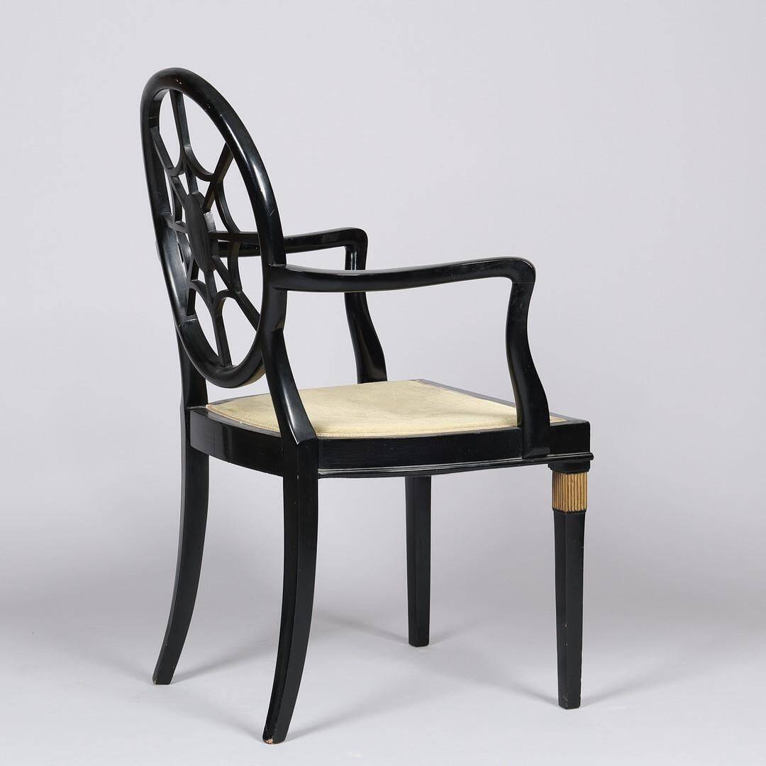 Spiderback chair, similar to a design by Edwin Lutyens, 1930s/40s.