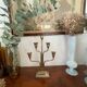 Art deco brass chandelier