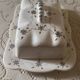 Handcrafted floral earthenware butter dish from the 1970s – Artisan production