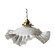 Opaline suspension in pleated glass 40s-50s