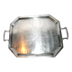 Vintage silver pewter tray "Erve art tin" 54x37cm