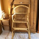 Rattan high chair