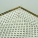 Vintage tray, perforated metal and brass, attr. to mathieu matégot 50s