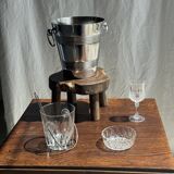 Seau à champagne à 2 anses strié H20,5 D25