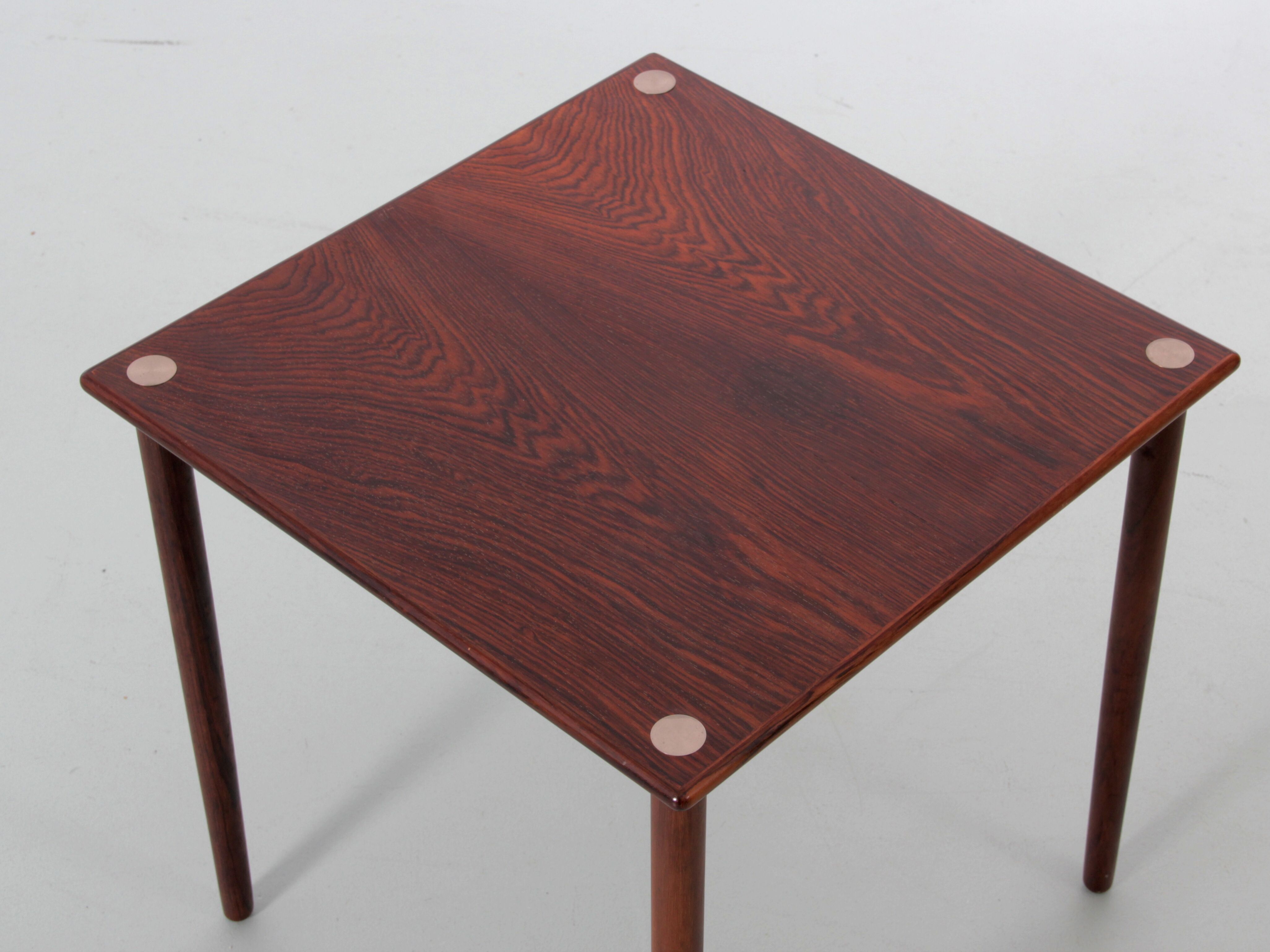 Rio's small rosewood side table