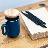 Old-fashioned double school desk
