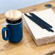 Old-fashioned double school desk