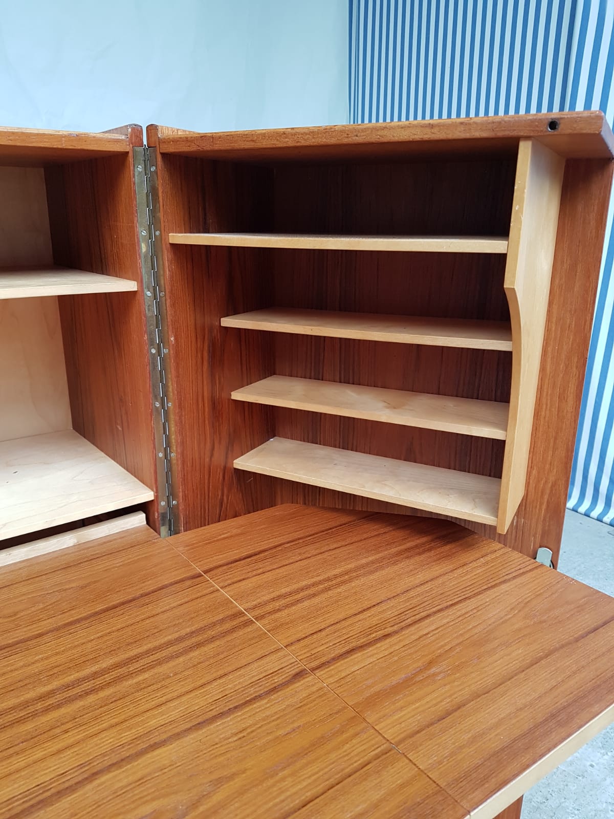 Mid century Norwegian desk-in-a-box by Pfeiffer