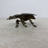 Brass ash tray fly shaped vintage , 1970s