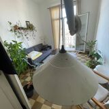 Vintage pendant light with counterweight