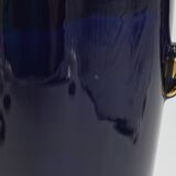 Large ceramic art deco vase by Odyv blue sèvres